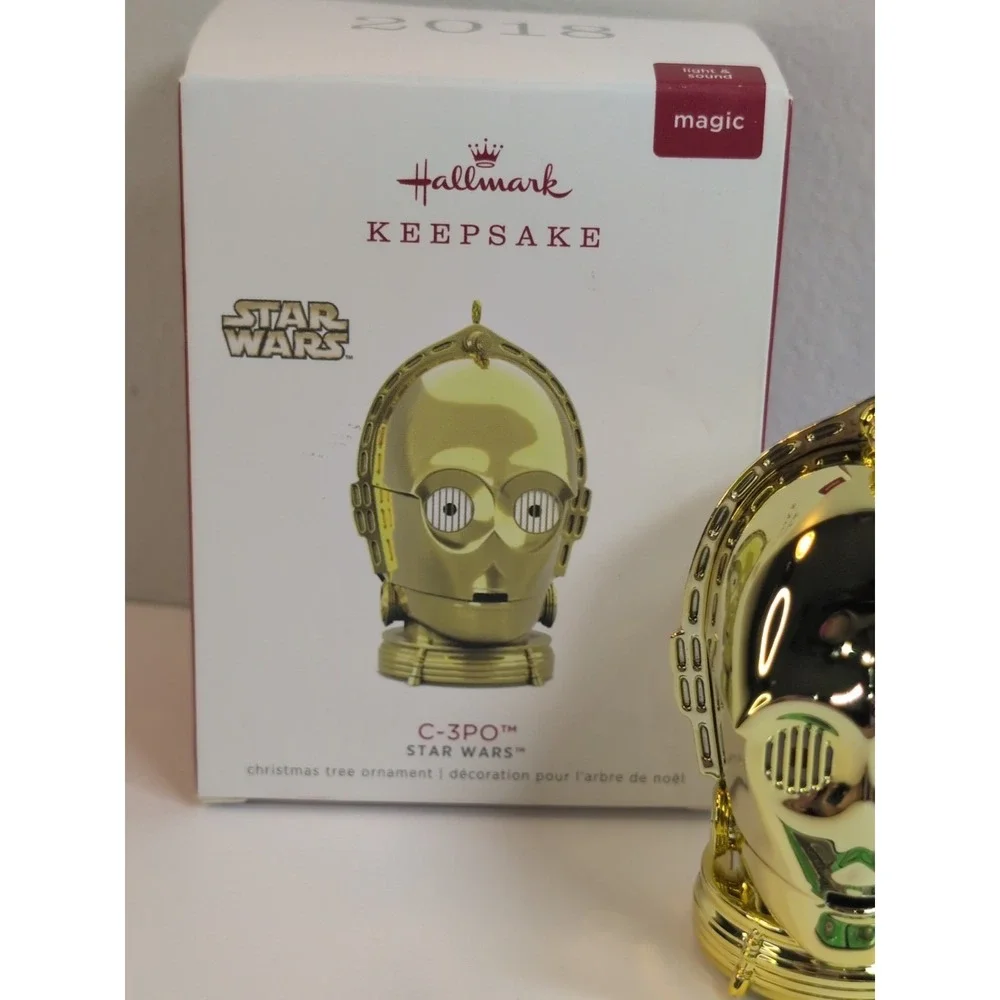 Hallmark 2018 Star Wars C-3PO Keepsake Ornament  with Light and Sound New in Box